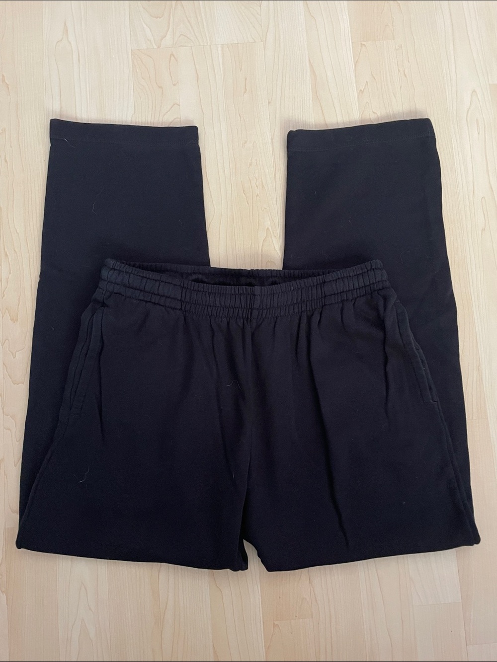 Men's Black Sweatpants w. Inner Drawsteing